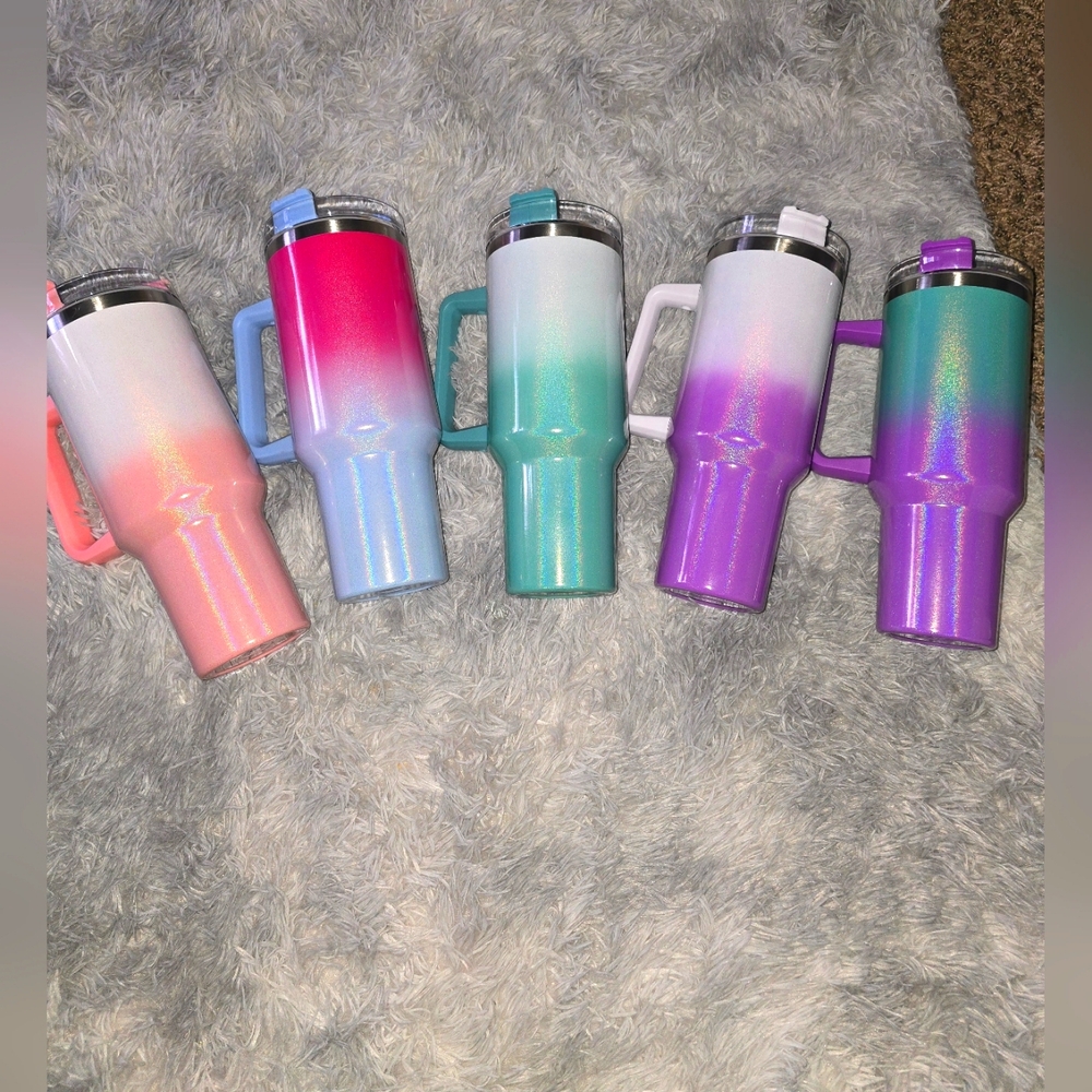 ✨️Stainless Steel 40oz Ombre Sparkle Tumbers (BRAND NEW)✨️